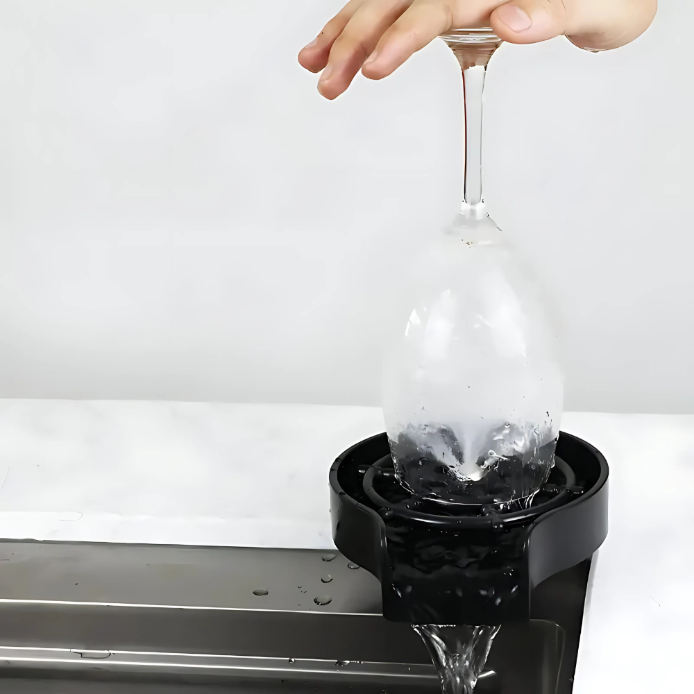 Waterfall bathtub faucet – elegant modern design with a smooth cascading water flow, perfect for adding a spa-like touch to any bathroom.