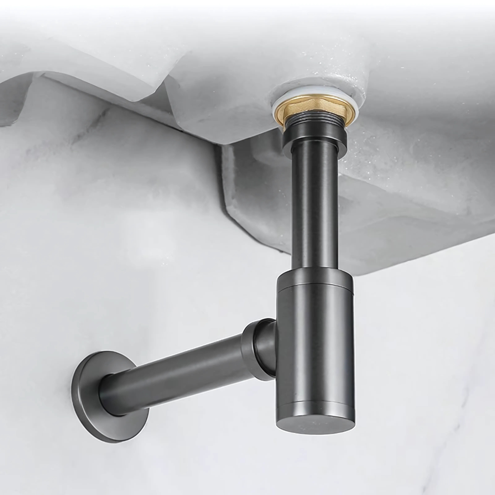 "Modern sink trap Nola – durable and stylish under-sink plumbing solution for bathrooms and kitchens"