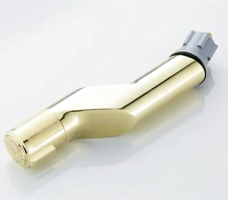 Alia gold bathroom faucet – luxurious and elegant design with a radiant gold finish, combining timeless beauty with modern functionality for a sophisticated bathroom upgrade.