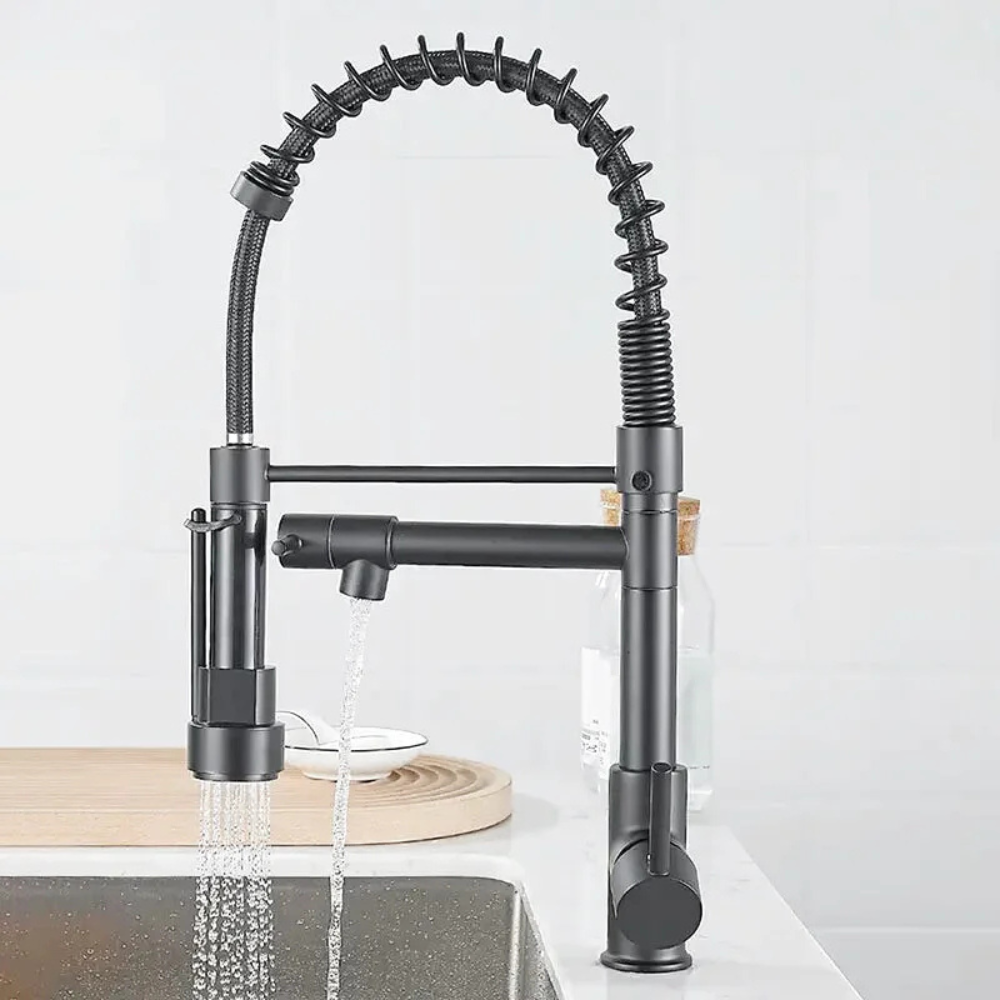 Kira outdoor kitchen faucet – durable weather-resistant design with a sleek finish, perfect for outdoor sinks, patios, and garden workstations.