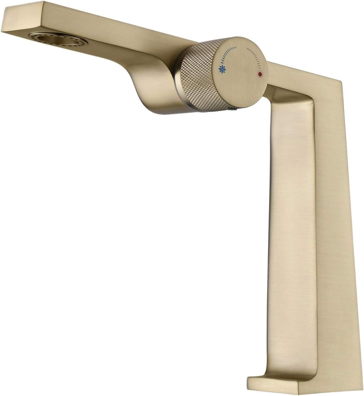 Nona luxury waterfall bathroom faucet – elegant and modern design with a wide spout for a smooth, cascading water flow, adding a spa-like touch to any bathroom.