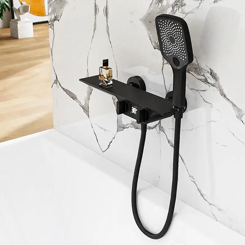 Tino bathtub shower faucet – stylish and functional design with a smooth water flow, featuring a handheld shower for a versatile and luxurious bathing experience.