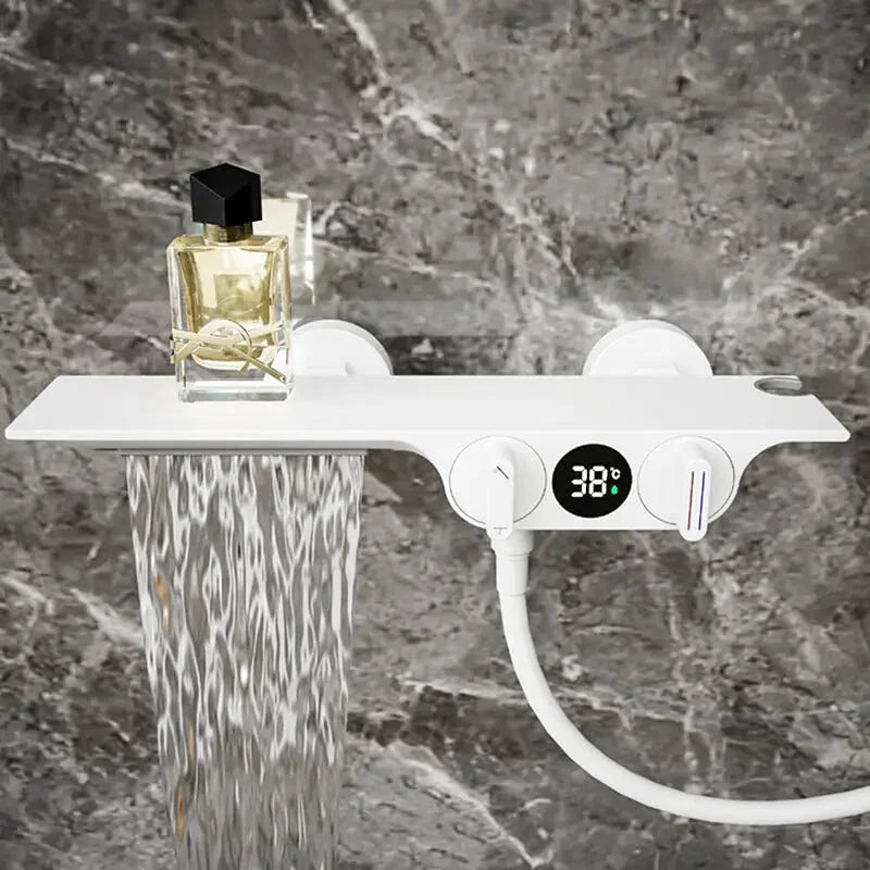Tino bathtub shower faucet – stylish and functional design with a smooth water flow, featuring a handheld shower for a versatile and luxurious bathing experience.