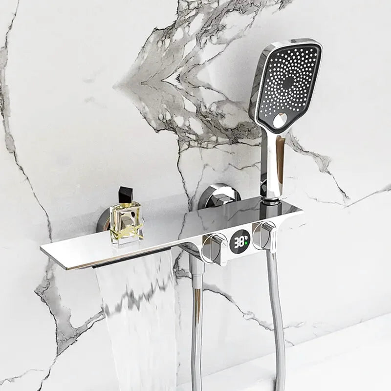 Tino bathtub shower faucet – stylish and functional design with a smooth water flow, featuring a handheld shower for a versatile and luxurious bathing experience.