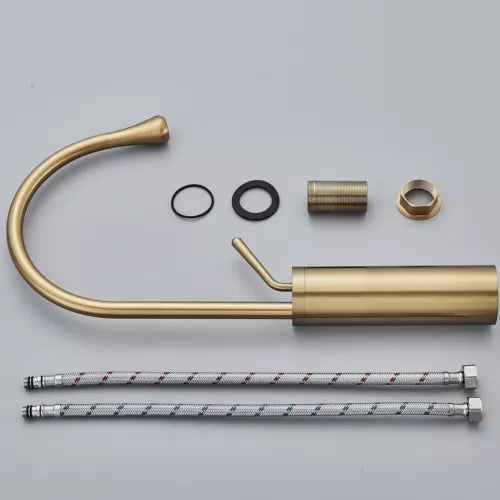 Vila brass bathroom faucet – elegant and durable design with a warm brass finish, combining timeless style with modern functionality for a sophisticated bathroom upgrade.