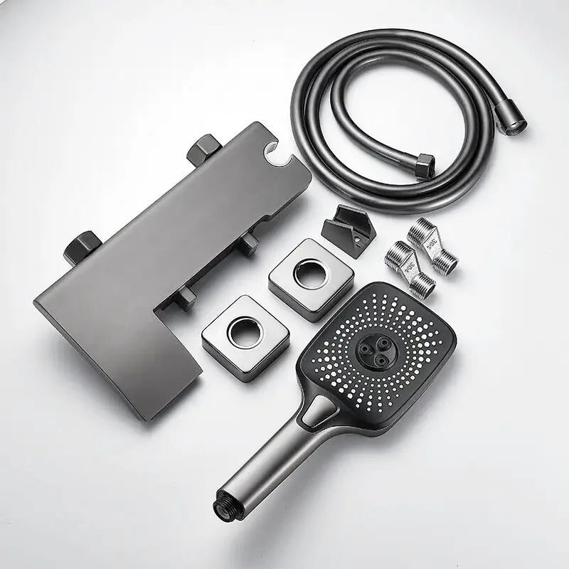 Waterfall bathtub faucet – sleek and modern design with a wide spout for a smooth, cascading water flow, creating a luxurious spa-like bathing experience.