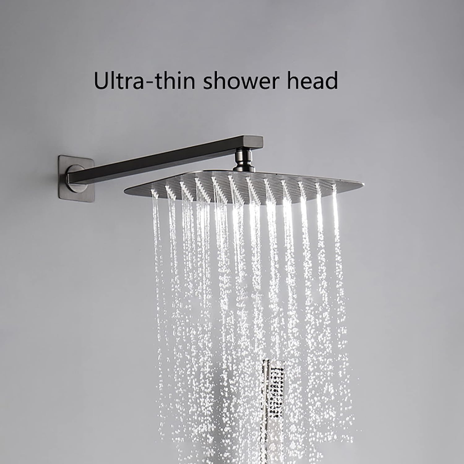 Nube rain shower system – luxurious thermostatic shower faucet with a large rainfall showerhead and handheld sprayer, ensuring precise temperature control and a spa-like experience.